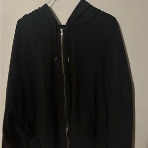 Black Zip-Up Hoodie